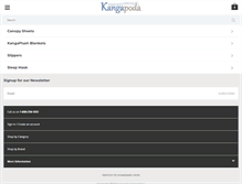 Tablet Screenshot of kangapoda.com